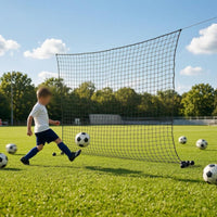 Black Soccer Rebound Net Reinforced Edges Soccer Training Net Mesh Athletic Gear Hand-Finished