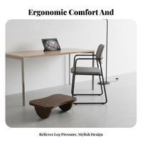 Non-Slip Surface Angled beneath-desk Footrest Easy Assembly Leg Rest Footstool for Home Workers, Students, gaming enthusiasts, Workstation, Living Room, Study, Gaming Setup
