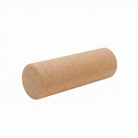 Rounded Ends Cork Exercise Roller Textured Cylindrical Cork Roller Natural Fitness Gear Polished