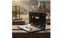 Winch Mounting Bracket Heavy-Duty Winch Bracket Steel Powder-Coated for DIYers, Trailer, Workshop