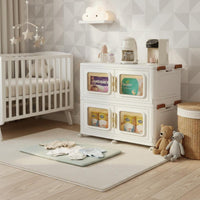 Multi-Functional Mobile infant Drawer Organizer Large Capacity textile Drawer storage universal Rounded Corners Nursery Furniture Space-Saving Design for young children, Parents, Playroom, Bedroom, Living Room, Hallway