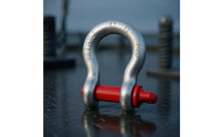 Galvanized Arch U-Type Heavy Duty Lifting Link, Nautical Rigging Connector, Commercial D-Shaped Lock, Multiple Options