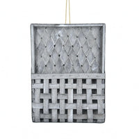 Woven Wall Basket Hanging Rope Wooden Storage Basket Handcrafted
