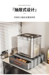 全自动胶囊咖啡机置物架桌上水杯茶具底座抽屉摆放台上方收纳架子