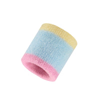 Soft Wrist Sweatband Absorbent Terry Cloth Wristband Elastic Sports Wristband Stretchy for Children, Young Athletes, Basketball, Badminton, Training