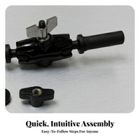 Stage Gear Drum Clamp Arm Holder Universal Fit Wing Screw