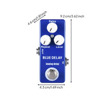 Compact Analog Delay Guitar Pedal Metal Analog Delay Pedal Lightweight Low-Noise for Guitarists