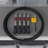 Quick Release Cycle Brake Olive and Barb Kit Stainless Steel Bike Brake Hose Connector Set for Cyclists