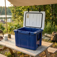 Large Capacity Hard-Sided Cooler Portable Cooler with Drain Plug Sturdy Ice Chest Secure for Fishing, Picnics