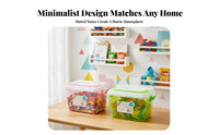 Portable Storage Case Transparent Design Handled Storage Case clear frame