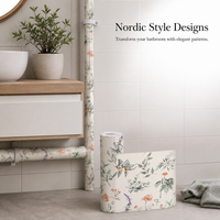 Pipe Cover Decorative French Style Waterproof Sticker for Gas, Heating, and Bathroom Pipes