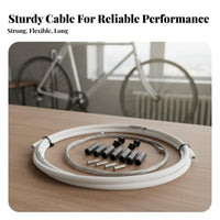 Bike Brake and Gear Selector Wire Kit High-Carbon Steel Inner Wire Bike Brake Wire Kit Cycle Wire Set Effortless PTEE Inner Tube