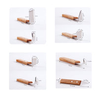 8 Pieces Hand Tool Wood Handle Trimming Blade Long-Lasting Blade Pottery Rib Blade Set Easy Grip Handles for Ceramics Class, Home Workshop