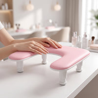 Nail Hand Rest with Adjustable Legs Comfortable Manicure Hand Rest Portable Arm Cushion for Manicurists