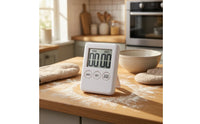 Digital Countdown Timer Electronic Cooking Timer Kitchen Clock Large Display Loud Audible Notification Suitable for Home Office Classroom Exercise