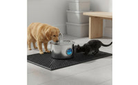 Leakproof Automatic Feline Water Fountain USB Powered Stainless Steel Feline Fountain Replacement Filters Included for Cats, Dogs