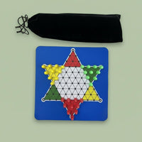 Chinese Chessboard Multiplayer Chinese Checkers Chessboard Educational Rubber Mat for Kids, Family, Travel