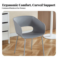Nordic Design Modern Side Chair Creative & design Shell backrest Side Chair Easy to Clean Dining Seat Ergonomic backrestrest for Restaurant Owners, Interior Designers, Kitchen, Home Office, Living Room, Bedroom