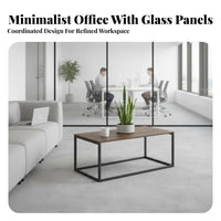 Minimalist Design 3 Piece Lounge Suite Business design 3-Piece Couch and Chair Set Flexible Combination Reception Seating Comfortable Backrest for Corporate Buyers, Waiting Room, Small Spaces