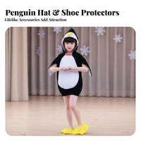 Penguin Performance Outfit Soft Material Children's Penguin Costume 3D Filling for Kids, Boys, Performances, Parties, Halloween