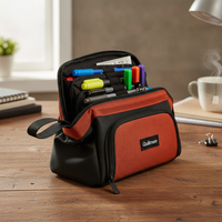 Minimalist Large Capacity Standing Pencil Case with Multi-functional Storage