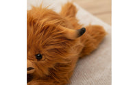 Cute Design Fuzzy Cow Stuffed Creature Soothing Highland Cow Stuffed Toy Birthday Gift for Children