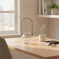 Plant Cultivation Station Water-Based Cultivation Culture Desktop Plant Terrarium Elegant Ornament Hanging Glass Vase Stand for Office Workers, Desk