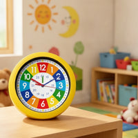 Learning Clock for Kids Educational Teaching Clock Colorful for Teachers, Young Children, Playroom