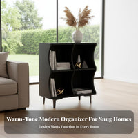 Wavy Shape adaptable Wave-Top Cabinet open Combination Storage Shelf Multi-Purpose Use Cube Organizer Stackable Design for Students, Homeowners, Renters, Bedroom, Living Room, Office, Closet
