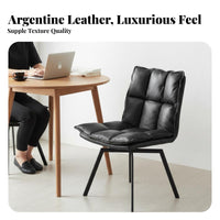 Italian design rotate Dining Chair Designer Piece Upholstered Seat Retro Look Home Furniture Multi-Use for Design aficionados, Office Workers, Homeowners, Living Room, Bedroom, Restaurant, study corner alcove