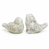 Realistic Bird Figurines Textured Feathers Weathered Bird Statues Freestanding Weather Resistant for Patio
