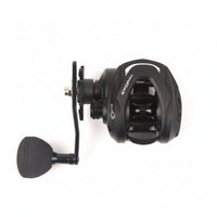 Star Drag Black Baitcasting Reel T-Shaped Line Outlet Saltwater Baitcaster Foam Grip Deep Spool Reel Compact