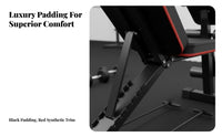 Dumbbell Exercise Bench Non-Slip Feet Adjustable Weight Bench Heavy-Duty Steel Construction Fitness Equipment for Beginners