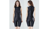 Shorty Wetsuit Neoprene Sleeveless Wetsuit One-Piece Bodysuit Close-Fitting Swimwear Stretchy for Divers, Water Sports, Diving