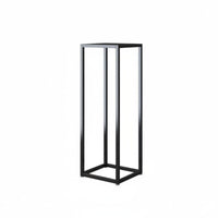 Floor-Standing Metal Plant Stand Modern Chinese Design Potted Plant Holder Multi-Tier Option Exposed-Frame Pedestal Stand Space Saving for Homeowners, Interior Decorators, Gardeners, Indoor, Living Room, Bedroom, Balcony