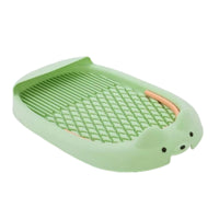 Indoor Dog Potty Tray Anti-Spray Dog Litter Box with Mesh Puppy Training Toilet Large Capacity Mesh Training Toilet