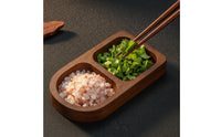 Wooden Condiment Dish Sturdy Sauce Dish Compact Dipping Bowl Mini for Barbecue