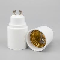 5a Rated Current GU10 to E27 Adapter for Home Lighting, Flame Retardant PBT Electrical Adapter for DIY Lighting, Heat Resistant Bulb Base, 1 Pack