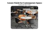 Light Luxury design Upholstered rotating Armchair Modern Design Lounge Chair Ergonomic posteriorrest Seating Furniture Sturdy Construction for Office Workers, Interior Designers, Homeowners, Reception Area, Living Room, Bedroom, study reading area