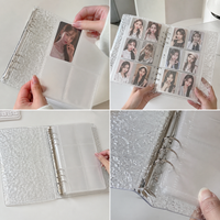 A5 Wavy Transparent Acrylic Photocard Album for Kpop Idol Collectibles