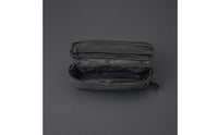 Handheld Storage Side of Bag Strap Zipper Pouch Black Carrier