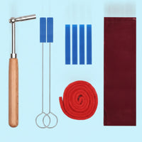 9 Pieces Accurate Piano Tuning Kit Professional Piano Tuning Kit with Storage Bag Long-Lasting Tool Convenient for Pianists