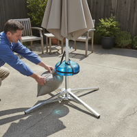Foldable Galvanized Cross Umbrella Base for Outdoor Patio Market Fishing Umbrellas