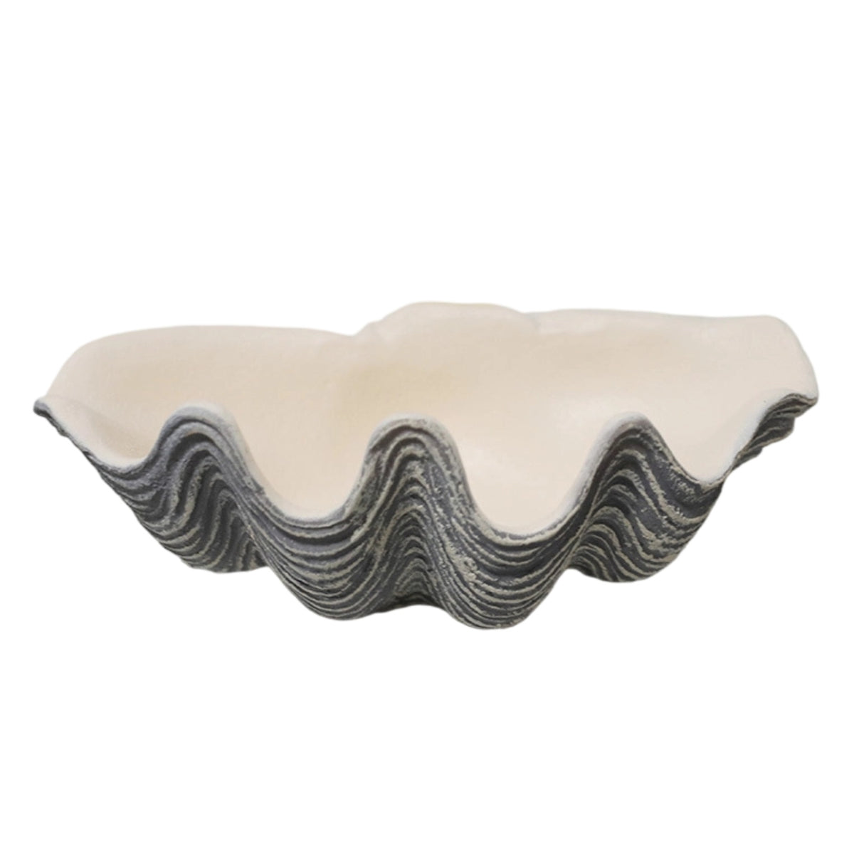 Clam Shell Bowl Sculptural Shell Tray Decorative Dish for Coffee Table