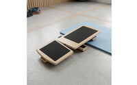 Wooden Single-Leg Balance Device Textured Single Leg Balance Board Recovery Ankle Mobility Board Long-Lasting for Athletes, Mindful Movement Practice Studio