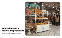 Bakery Display Rack Open Shelving Pastry Display Stand Sturdy Steel Frame Multi-Tier Bread Shelf with Cabinet for Cafe Owners, Adults, Bakeries, Cafes