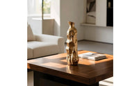 Sculptural Vase Elegant Aluminum Vase Sophisticated Vessel for Tabletop