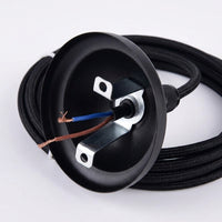 Ceiling Light Pendant Light Fitting with E27 Lamp Bulb Holder, Bakelite Light Fitting with Lock Ring, Hanging Lights, 250W-250V 180°C Resistance