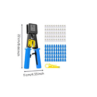 Network Cable Crimping Tool Reliable Modular Kit for Amateur Technicians