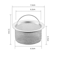Arched Handle Mesh Sink Strainer Metal Rim Mesh Sink Basket Rustproof Kitchen Hardware Round